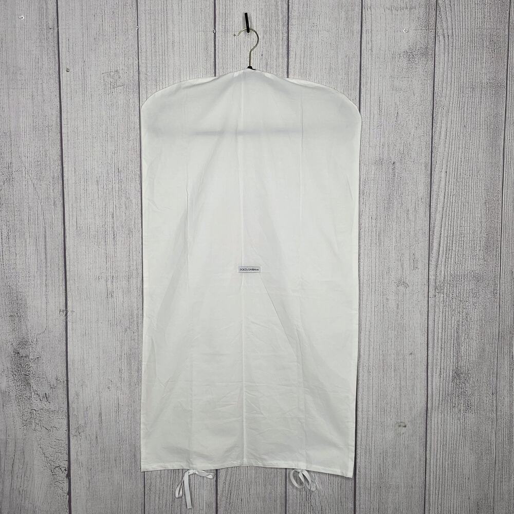 Dolce & Gabbana Garment Bag White Dress Cover Travel Storage 19.5x35.5